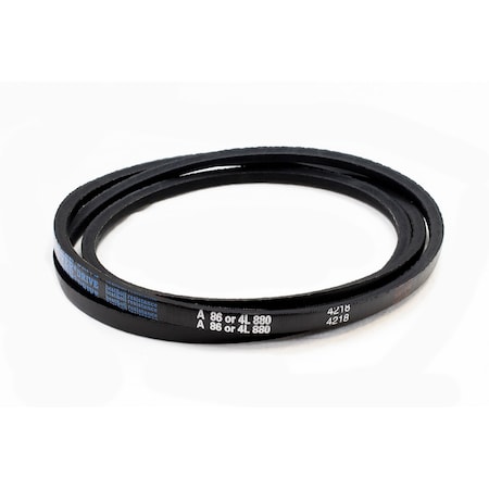 D&D A86/4L880 Classical V-Belt, 88 in Outside Length, 1/2 in Top Width, 1 Ribs A86/4L880